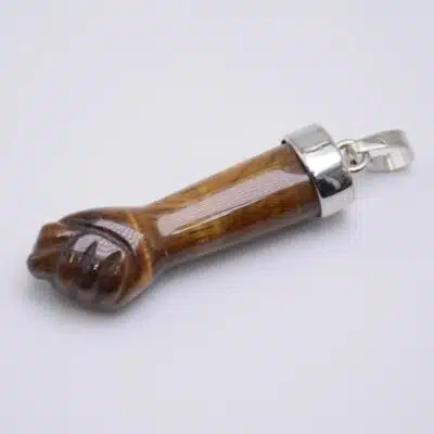 Pendentif en oeil de tigre pour homme