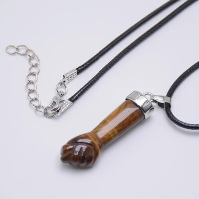 Pendentif en oeil de tigre pour homme