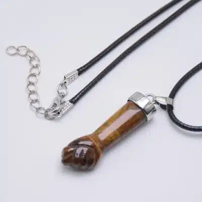 Pendentif en oeil de tigre pour homme